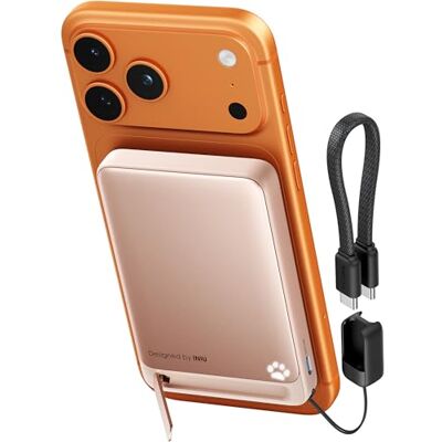 INIU Qi2 Gecertificeerde 45 W magnetische powerbank 10.000 mAh Ultradunne externe batterij USB C in-& Out Snel opladen voor iPhone 16 15 14 Pro Max Mag Safe Case INIU Qi2 Gecertificeerde 45 W magnetische powerbank 10.000 mAh Ultradunne externe batterij USB C in-& Out Snel opladen voor iPhone 16 15 14 Pro Max Mag Safe Case