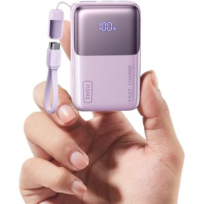 INIU Externe batterij, Ultra Mini 45 W, snel opladen, 10.000 mAh, powerbank met afneembare USBC-kabel, goedgekeurd in het vliegtuig, reisbenodigdheden, powerbank voor iPhone 17 16 Pro Samsung, iPad INIU Externe batterij, Ultra Mini 45 W, snel opladen, 10.000 mAh, powerbank met afneembare USBC-kabel, goedgekeurd in het vliegtuig, reisbenodigdheden, powerbank voor iPhone 17 16 Pro Samsung, iPad