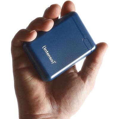 Intenso Powerbank XS 10000, externe accu, 10.000 mAh, compatibel met smartphone/tablet-pc en andere, blauw Intenso Powerbank XS 10000, externe accu, 10.000 mAh, compatibel met smartphone/tablet-pc en andere, blauw