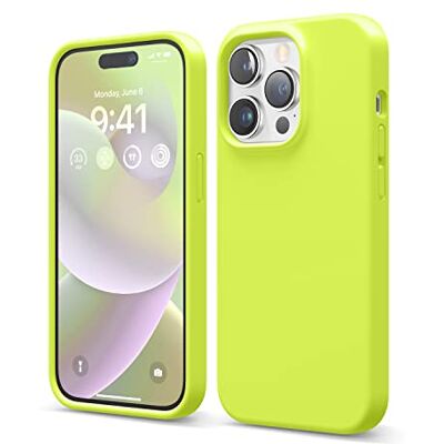 elago Hoesjes van vloeibare siliconen compatibel met iPhone 14 Pro (6,1 inch) beschermhoes gemaakt van premium siliconen volledige bescherming, schokbestendig, met 4 structuren, zachte microvezel voorkomt krassen (zwart) elago Hoesjes van vloeibare siliconen compatibel met iPhone 14 Pro (6,1 inch) beschermhoes gemaakt van premium siliconen volledige bescherming, schokbestendig, met 4 structuren, zachte microvezel voorkomt krassen (zwart)