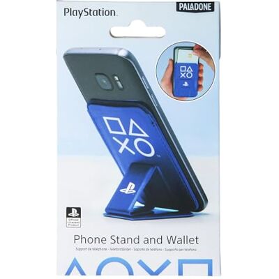 Paladone PlayStation-kaarthouder en telefoonhouder Zelfklevende achterkant Portemonnee-accessoires voor mobiele telefoons voor gamers Paladone PlayStation-kaarthouder en telefoonhouder Zelfklevende achterkant Portemonnee-accessoires voor mobiele telefoons voor gamers