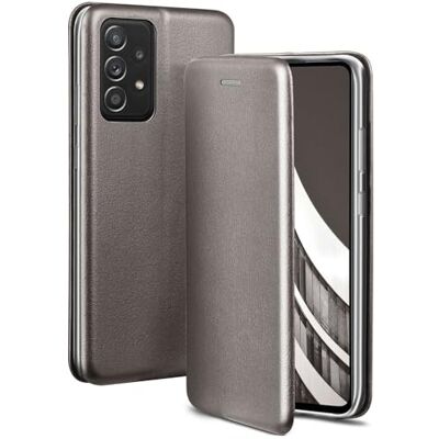 OneFlow Beschermhoes compatibel met Samsung Galaxy A52 / A52s 5G, klaphoes met kaartenvak, oproepfunctie en klapfunctie, lederlook met siliconen bescherming, taupe OneFlow Beschermhoes compatibel met Samsung Galaxy A52 / A52s 5G, klaphoes met kaartenvak, oproepfunctie en klapfunctie, lederlook met siliconen bescherming, taupe