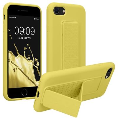 kwmobile Beschermhoes compatibel met Apple iPhone SE (2022) / iPhone SE (2020) / iPhone 8 / iPhone 7 beschermhoes met vingerhouder van TPU siliconen bescherming met standfunctie stralend geel kwmobile Beschermhoes compatibel met Apple iPhone SE (2022) / iPhone SE (2020) / iPhone 8 / iPhone 7 beschermhoes met vingerhouder van TPU siliconen bescherming met standfunctie stralend geel