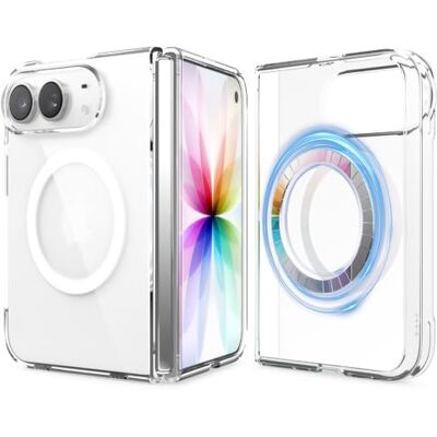elago Transparante magnetische beschermhoes voor iPhone Duo Compatibel met MagSafe-oplader, sterke magneet, premium PC, schokbestendig, beschermhoes (helder) elago Transparante magnetische beschermhoes voor iPhone Duo Compatibel met MagSafe-oplader, sterke magneet, premium PC, schokbestendig, beschermhoes (helder)
