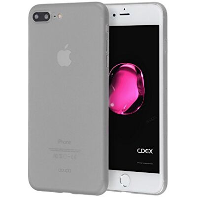 doupi UltraSlim beschermhoes compatibel met iPhone 8 Plus / 7 Plus (5,5 inch), dun, mat, ultradun en ultralicht, bumper cover, grijs doupi UltraSlim beschermhoes compatibel met iPhone 8 Plus / 7 Plus (5,5 inch), dun, mat, ultradun en ultralicht, bumper cover, grijs