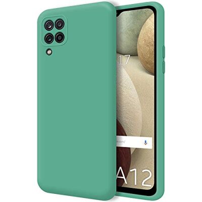 Tumundosmartphone Ultra zachte vloeibare siliconen hoes voor Samsung Galaxy A12 / M12 groen Tumundosmartphone Ultra zachte vloeibare siliconen hoes voor Samsung Galaxy A12 / M12 groen