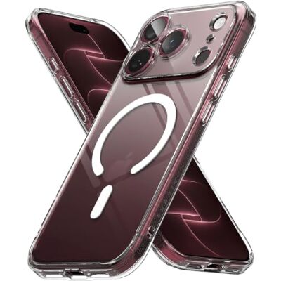 Ringke Beschermhoes voor iPhone 18 Pro Max Case Fusion Magnetic Clear Transparant, magnetisch, ultradun, robuust, harde achterkant, zachte bumper, schokbestendig, geïntegreerde magneetring Ringke Beschermhoes voor iPhone 18 Pro Max Case Fusion Magnetic Clear Transparant, magnetisch, ultradun, robuust, harde achterkant, zachte bumper, schokbestendig, geïntegreerde magneetring