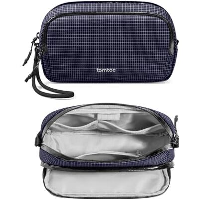 tomtoc Opbergtas voor kabel, Tech Pouch, kabel-opbergdoos, accessoires Reis draagbare kabelorganizer voor technische accessoires, powerbank, mobiele telefoon, AirPods, dagelijkse voorwerpen tomtoc Opbergtas voor kabel, Tech Pouch, kabel-opbergdoos, accessoires Reis draagbare kabelorganizer voor technische accessoires, powerbank, mobiele telefoon, AirPods, dagelijkse voorwerpen