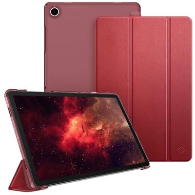 FINTIE Beschermhoes voor Samsung Galaxy Tab A11 Plus (A11+)/Tab A9 Plus (A9 Transparante matte beschermhoes, harde hoes, dunne en lichte hoes, rood FINTIE Beschermhoes voor Samsung Galaxy Tab A11 Plus (A11+)/Tab A9 Plus (A9 Transparante matte beschermhoes, harde hoes, dunne en lichte hoes, rood