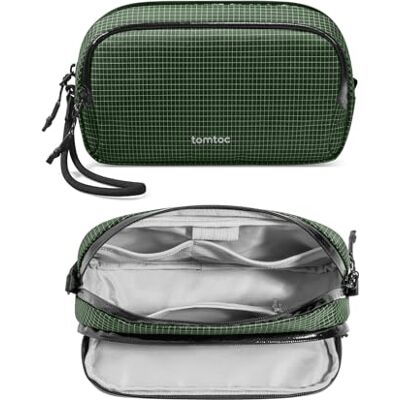 tomtoc Opbergtas voor kabel, Tech Pouch, kabel-opbergdoos, accessoires Reis draagbare kabelorganizer voor technische accessoires, powerbank, mobiele telefoon, AirPods, dagelijkse voorwerpen tomtoc Opbergtas voor kabel, Tech Pouch, kabel-opbergdoos, accessoires Reis draagbare kabelorganizer voor technische accessoires, powerbank, mobiele telefoon, AirPods, dagelijkse voorwerpen