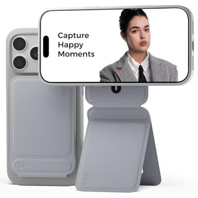 MOFT iPhone telefoon statief multi-hoek iPhone standaard lichtgewicht draagbare telefoonhouder sterke magneten veganistisch leer reisbenodigdheden cement (zonder kaartsleuf MOFT iPhone telefoon statief multi-hoek iPhone standaard lichtgewicht draagbare telefoonhouder sterke magneten veganistisch leer reisbenodigdheden cement (zonder kaartsleuf