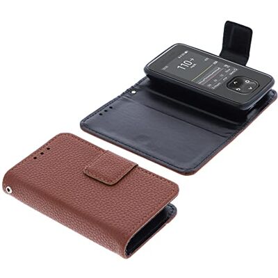 foto-kontor Hoesje compatibel met Dexcom G7 / One+ Boekstijl Bruin foto-kontor Hoesje compatibel met Dexcom G7 / One+ Boekstijl Bruin