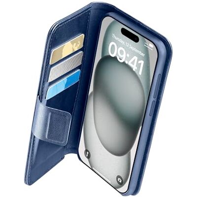 Cellular Line Book Agenda iPhone 15 Stijlvol en functioneel in één oplossing met geïntegreerde antibacteriële microban-technologie Blauw Cellular Line Book Agenda iPhone 15 Stijlvol en functioneel in één oplossing met geïntegreerde antibacteriële microban-technologie Blauw