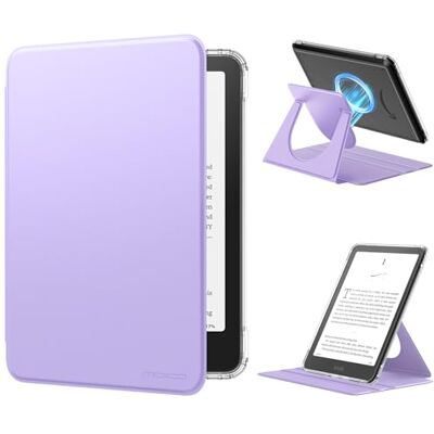 MoKo 360° draaibare hoes voor 7 inch e-bookreader 12e generatie 2024, afneembare magnetische bescherming, verstelbare standhoes met auto wake/slaap, niet voor TCL opmerkelijke kobo, lila Clear Back, Detachable Magnetic, Adjustable Stand Cover, Auto Wake MoKo 360° draaibare hoes voor 7 inch e-bookreader 12e generatie 2024, afneembare magnetische bescherming, verstelbare standhoes met auto wake/slaap, niet voor TCL opmerkelijke kobo, lila Clear Back, Detachable Magnetic, Adjustable Stand Cover, Auto Wake