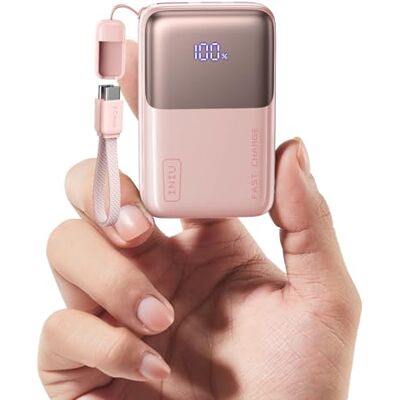 INIU Externe batterij, Ultra Mini 45 W, snel opladen, 10.000 mAh, powerbank met afneembare USBC-kabel, goedgekeurd in het vliegtuig, reisbenodigdheden, powerbank voor iPhone 17 16 Pro, Samsung, iPad INIU Externe batterij, Ultra Mini 45 W, snel opladen, 10.000 mAh, powerbank met afneembare USBC-kabel, goedgekeurd in het vliegtuig, reisbenodigdheden, powerbank voor iPhone 17 16 Pro, Samsung, iPad