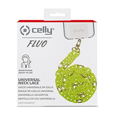 Celly YELLOW Fluo kettingveters Celly YELLOW Fluo kettingveters