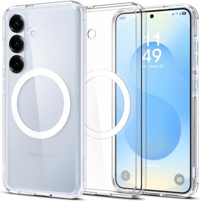 Spigen Ultra Hybrid MagFit beschermhoes compatibel met Samsung Galaxy S25 Plus wit Spigen Ultra Hybrid MagFit beschermhoes compatibel met Samsung Galaxy S25 Plus wit