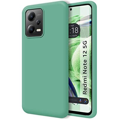 Tumundosmartphone Coque en silicone liquide ultra souple pour Xiaomi Redmi Note 12 5G Vert Tumundosmartphone Coque en silicone liquide ultra souple pour Xiaomi Redmi Note 12 5G Vert