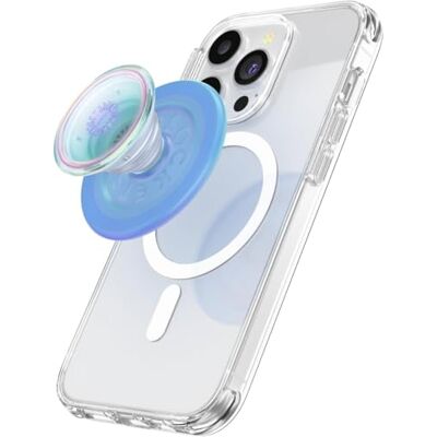 PopSockets : PopGrip voor MagSafe Uittrekbare telefoonhouder en handvat met verwisselbare bovenkant voor smartphones en hoesjes Inclusief MagSafe-adapterring Opalescent Blue PopSockets : PopGrip voor MagSafe Uittrekbare telefoonhouder en handvat met verwisselbare bovenkant voor smartphones en hoesjes Inclusief MagSafe-adapterring Opalescent Blue