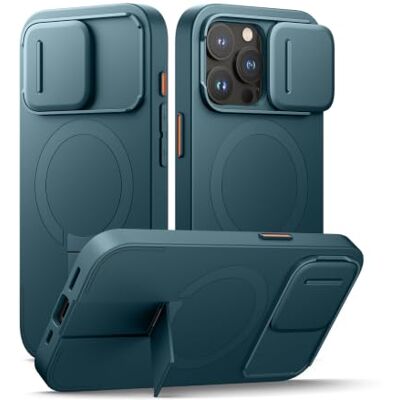 SURITCH Magnetisch hoesje compatibel met iPhone 15 Pro, schokbestendig beschermhoesje met schuifcamerahoesje en verstelbare standaard (zeegroen) SURITCH Magnetisch hoesje compatibel met iPhone 15 Pro, schokbestendig beschermhoesje met schuifcamerahoesje en verstelbare standaard (zeegroen)