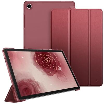 FINTIE Beschermhoes voor Samsung Galaxy Tab A11 Plus (A11+)/Tab A9 Plus (A9 Transparante beschermhoes, mat, harde hoes, dunne en lichte hoes, bordeauxrood FINTIE Beschermhoes voor Samsung Galaxy Tab A11 Plus (A11+)/Tab A9 Plus (A9 Transparante beschermhoes, mat, harde hoes, dunne en lichte hoes, bordeauxrood