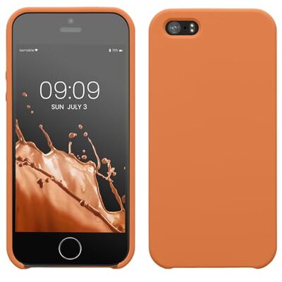 kwmobile Hoes compatibel met Apple iPhone SE (1e gen. 2016) / iPhone 5 / iPhone 5S, zachte TPU-siliconen telefoonhoes, warme abrikoos kwmobile Hoes compatibel met Apple iPhone SE (1e gen. 2016) / iPhone 5 / iPhone 5S, zachte TPU-siliconen telefoonhoes, warme abrikoos