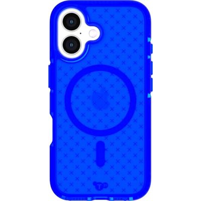 tech21 EvoCheck Schokbestendige beschermhoes voor iPhone 16, compatibel met MagSafe, kobaltblauw tech21 EvoCheck Schokbestendige beschermhoes voor iPhone 16, compatibel met MagSafe, kobaltblauw