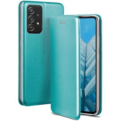 OneFlow Beschermhoes compatibel met Samsung Galaxy A52 / A52s 5G, klaphoes met kaartenvak, oproepfunctie en klapfunctie, lederlook met siliconen bescherming, mintblauw OneFlow Beschermhoes compatibel met Samsung Galaxy A52 / A52s 5G, klaphoes met kaartenvak, oproepfunctie en klapfunctie, lederlook met siliconen bescherming, mintblauw