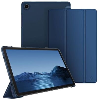 FINTIE Beschermhoes voor Samsung Galaxy Tab A11 Plus (A11+)/Tab A9 Plus (A9 Transparante matte beschermhoes, harde hoes, dunne en lichte hoes, marineblauw FINTIE Beschermhoes voor Samsung Galaxy Tab A11 Plus (A11+)/Tab A9 Plus (A9 Transparante matte beschermhoes, harde hoes, dunne en lichte hoes, marineblauw