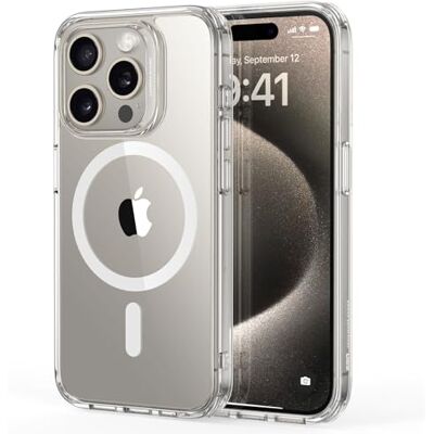 ESR iPhone 15 Pro Max magnetische hoes, compatibel met MagSafe, militaire bescherming, vergeelt niet, krasbestendige achterkant, voor iPhone 15 Pro Max, klassieke serie ESR iPhone 15 Pro Max magnetische hoes, compatibel met MagSafe, militaire bescherming, vergeelt niet, krasbestendige achterkant, voor iPhone 15 Pro Max, klassieke serie