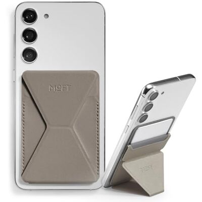 MOFT Zelfklevende kaarthouder voor mobiele telefoon, taupe, minimalistisch MOFT Zelfklevende kaarthouder voor mobiele telefoon, taupe, minimalistisch