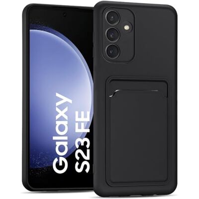 Verco Beschermhoes voor Samsung Galaxy S23 FE met vak voor Dunne achterkant, kaartsleuf, flexibele achterkant, antislip oppervlak, volledige camerabescherming Verco Beschermhoes voor Samsung Galaxy S23 FE met vak voor Dunne achterkant, kaartsleuf, flexibele achterkant, antislip oppervlak, volledige camerabescherming