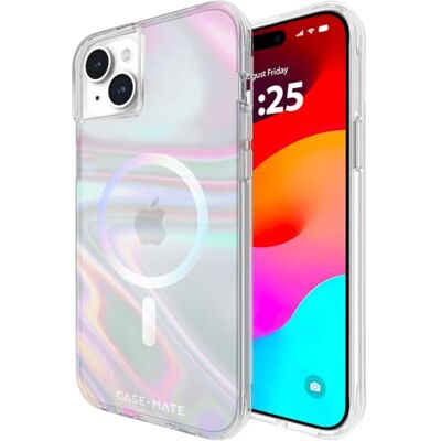 Case-Mate Soap Bubble Mag-Safe beschermhoes compatibel met Apple iPhone 15 Plus regenboog hoes (kleurveranderingseffect, 3 m valbescherming, geïntegreerde Mag-Safe ring) Case-Mate Soap Bubble Mag-Safe beschermhoes compatibel met Apple iPhone 15 Plus regenboog hoes (kleurveranderingseffect, 3 m valbescherming, geïntegreerde Mag-Safe ring)