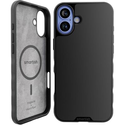 Smartish ® Gripmunk Slanke en lichte magnetische beschermhoes met microvezelvoering voor iPhone 16 Plus, compatibel met MagSafe, zwart (Tie Affair) Smartish ® Gripmunk Slanke en lichte magnetische beschermhoes met microvezelvoering voor iPhone 16 Plus, compatibel met MagSafe, zwart (Tie Affair)