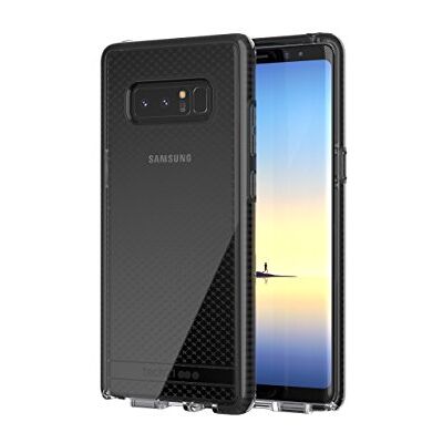 tech21 "Evo Check" beschermhoes voor Samsung Galaxy Note 8 met Flexshock-technologie, rookgrijs/zwart tech21 "Evo Check" beschermhoes voor Samsung Galaxy Note 8 met Flexshock-technologie, rookgrijs/zwart