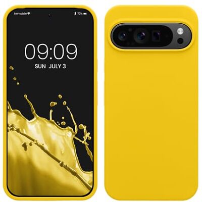 kwmobile Hoes compatibel met Google Pixel 9 Pro XL hoes zachte TPU siliconen telefoonhoes stralend geel kwmobile Hoes compatibel met Google Pixel 9 Pro XL hoes zachte TPU siliconen telefoonhoes stralend geel