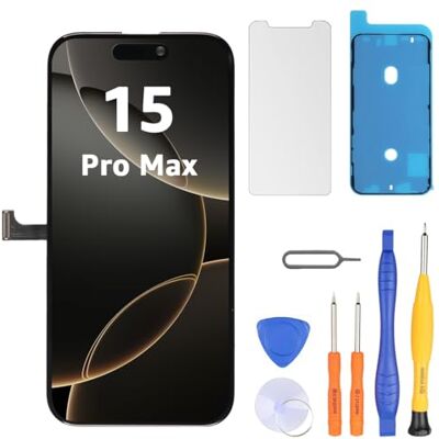 LL TRADER Display voor iPhone 15 Pro Max LCD 6,7 inch Vervanging FHD Touchscreen 3D Touch Digitizer Frame Montage en Reparatieset A LL TRADER Display voor iPhone 15 Pro Max LCD 6,7 inch Vervanging FHD Touchscreen 3D Touch Digitizer Frame Montage en Reparatieset A