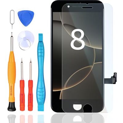 LL TRADER Display voor iPhone 8, 4,7 inch lcd-vervanging en kits (zwart) LL TRADER Display voor iPhone 8, 4,7 inch lcd-vervanging en kits (zwart)
