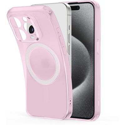 ESR Magnetische beschermhoes voor iPhone 15 Pro Max, compatibel met MagSafe, bescherming in militaire kwaliteit, vergeelt en krasbestendig, magnetische achterkant, mat zwart ESR Magnetische beschermhoes voor iPhone 15 Pro Max, compatibel met MagSafe, bescherming in militaire kwaliteit, vergeelt en krasbestendig, magnetische achterkant, mat zwart