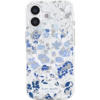 Kate Spade New York iPhone 17 Case Compatibel met MagSafe Designer Phone Case Bloemenblauwe edelstenen Kate Spade New York iPhone 17 Case Compatibel met MagSafe Designer Phone Case Bloemenblauwe edelstenen