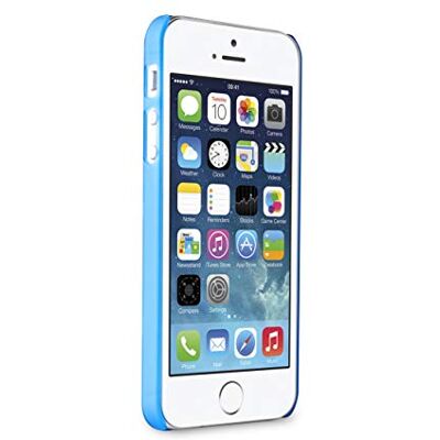 Puro Hartpatroon + displaybeschermfolie voor iPhone 5/5S/SE blauw Puro Hartpatroon + displaybeschermfolie voor iPhone 5/5S/SE blauw