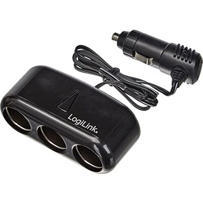 Logilink PA0038 autolader voor smartphone/tablet met 3 poorten, zwart Logilink PA0038 autolader voor smartphone/tablet met 3 poorten, zwart