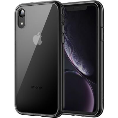 JETech Hoesje voor iPhone XR 6,1 Inch, Schokabsorptie Transparant Bumper Case, Anti Krasvrije Doorzichtig Achterkant (Donkergrijs) Anti-Jaunissement, Antichoc, Dos PC Rigide Résistant aux Rayures, Étui Housse Bumper en TPU Transparent Durable JETech Hoesje voor iPhone XR 6,1 Inch, Schokabsorptie Transparant Bumper Case, Anti Krasvrije Doorzichtig Achterkant (Donkergrijs) Anti-Jaunissement, Antichoc, Dos PC Rigide Résistant aux Rayures, Étui Housse Bumper en TPU Transparent Durable