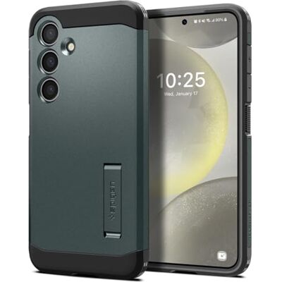 Spigen Tough Armor beschermhoes compatibel met Samsung Galaxy S24 5G groen Spigen Tough Armor beschermhoes compatibel met Samsung Galaxy S24 5G groen