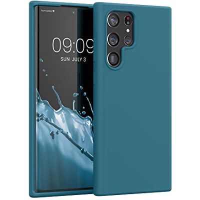 kwmobile Hoesje compatibel met Samsung Galaxy S22 Ultra hoes Zachte TPU siliconen telefoonhoes mat petrol kwmobile Hoesje compatibel met Samsung Galaxy S22 Ultra hoes Zachte TPU siliconen telefoonhoes mat petrol