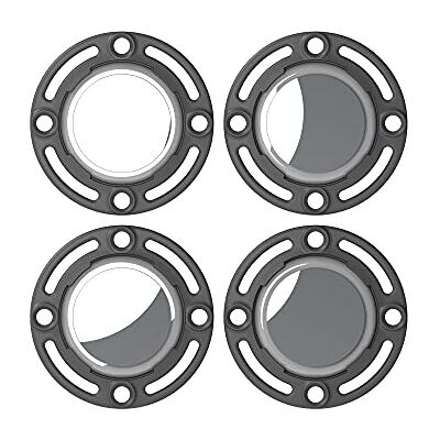 Ehmann BODO Universele houder voor Apple Airtag, 4 stuks, beschermhoes, tracehouder, meerdere bevestigingsmogelijkheden en veilige grip, kleur: antraciet Ehmann BODO Universele houder voor Apple Airtag, 4 stuks, beschermhoes, tracehouder, meerdere bevestigingsmogelijkheden en veilige grip, kleur: antraciet