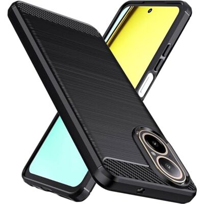 Tumundosmartphone Coque en gel TPU type carbone noire pour Realme C67 4G Tumundosmartphone Coque en gel TPU type carbone noire pour Realme C67 4G