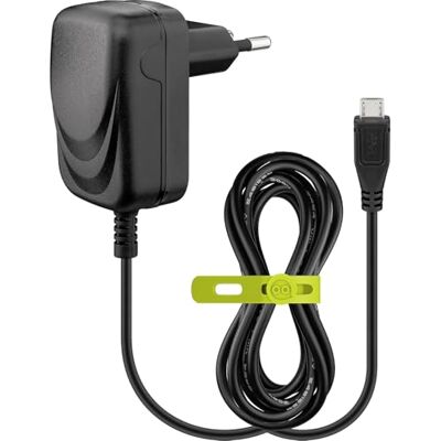 goobay 49529 1,0 A micro-USB-wandoplader, USB-stroombron voor smartphone, voedingsadapter, 1,5 m, zwart goobay 49529 1,0 A micro-USB-wandoplader, USB-stroombron voor smartphone, voedingsadapter, 1,5 m, zwart