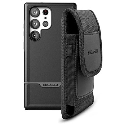 ENCASED Rebel hoesje met riemzakje voor Samsung Galaxy S23 Ultra beschermhoes met riemclip (versie 2023) S23 Ultra ENCASED Rebel hoesje met riemzakje voor Samsung Galaxy S23 Ultra beschermhoes met riemclip (versie 2023) S23 Ultra