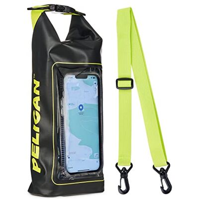 Pelican Case-Mate Marine Waterdichte telefoonhoes IP68 (standaardgrootte), zwart/geel, hoge zichtbaarheid, 2L US, 2 l Pelican Case-Mate Marine Waterdichte telefoonhoes IP68 (standaardgrootte), zwart/geel, hoge zichtbaarheid, 2L US, 2 l